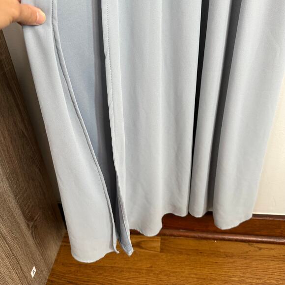 Show Me Your Mumu Kendal Steel Blue Chiffon Maxi Dress - Picture 4 of 7